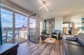 Hafenflair- Stilvolles Apartment mit Balkon, Kamin & Hafenblick, Waren / Müritz
